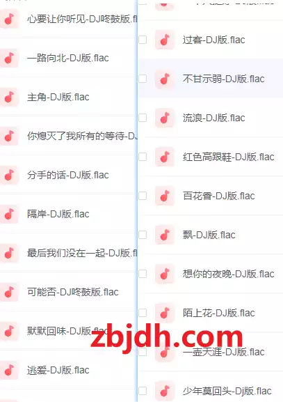 280首经典热门DJ版无损音乐|flac格式