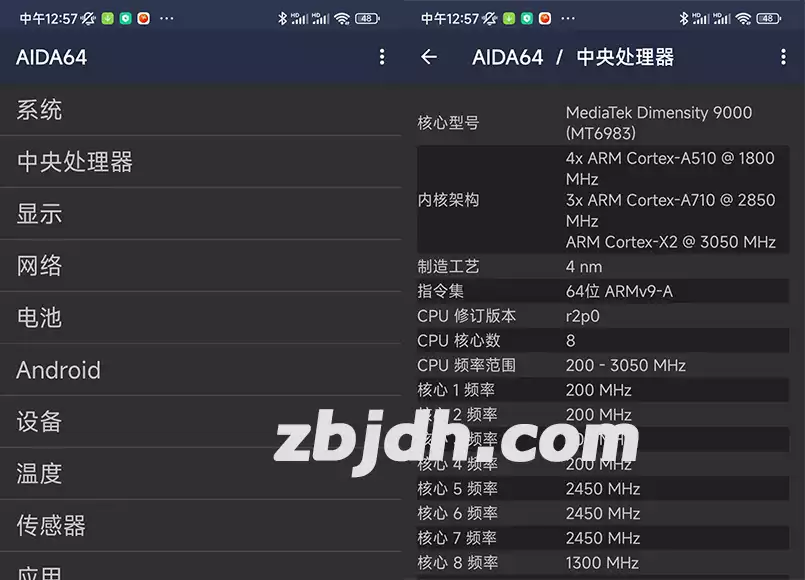 
AIDA64 for Android v2.01.0 手机硬件检测必备
